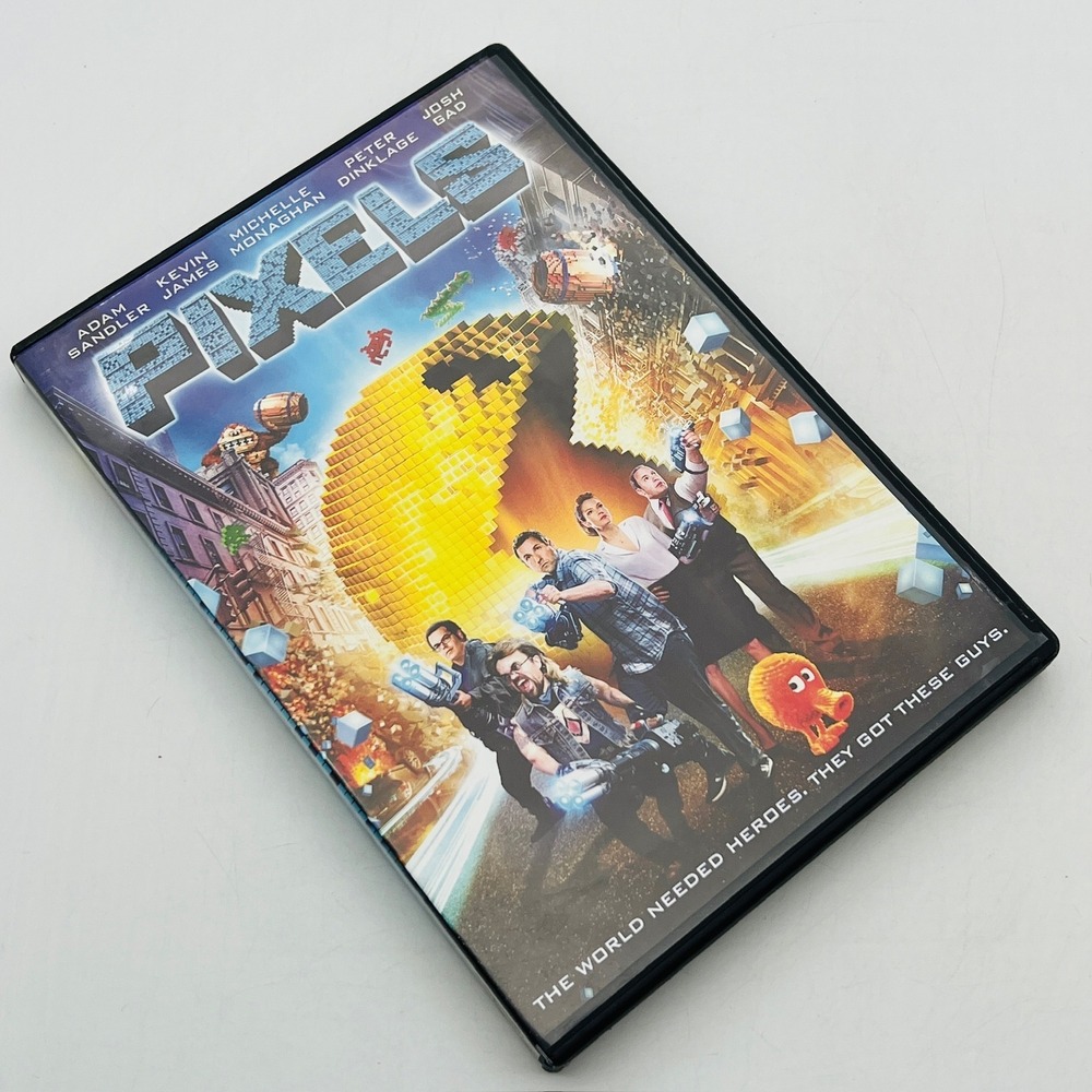 Pixels DVD Adam Sandler Kevin James Sci-Fi Comedy Arcade Game Movie 2015